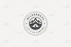 引用字体与手绘山岩符号贺卡或海报和其他