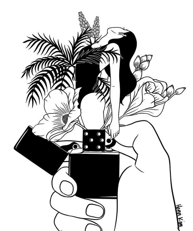 mood black White line pen sketch Drawing lineart surreal fantasy图片_人物图片 ...