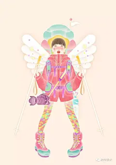 太仙了！这组“舌尖上的日本”佛系插画，美得不可方物！_创作 : 模糊化的创作令没有喜怒哀乐的脸庞 但只有清晰的发丝和若隐若现的妆容 大头绘的成功让他开始了 但后来矢野在创作全身绘的时候 在矢野的作品中 无论是色彩浓墨的…