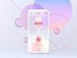 Lamp switcher exploration neomorphism girly pink ux uiux ios c4d illustration 3d motion animation colorful ui smart smart home visual lamps switcher lamp