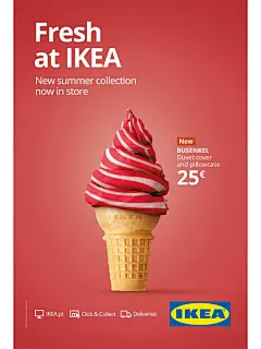 宜家迎接夏天海报_卧室床品冰淇淋和雪糕_1_凡事发个海报_来自小红书网页版