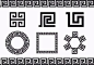 回字纹因其形状像汉字中的“回”字，所以称之为回字纹，寓意着规则有序，好运的永恒和万事万物的无限循环