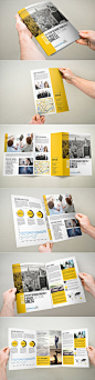 A4 Tri-fold Brochure Corporate Design: 