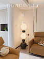 意大利设计师中古艺术葫芦落地灯包豪斯客厅卧室沙发旁立式墙角灯-淘宝网