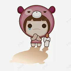 卡通人物高清素材 人物 伤心 动漫 动物 卡通 悲伤 手绘 免抠png 设计图片 免费下载