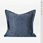 MISSLAPIN简约现代/靠包靠垫抱枕/蓝色波浪纹大方枕-淘宝网