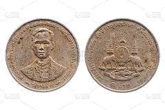 50周年纪念币，国王拉玛九世，1996年6月9日，泰国