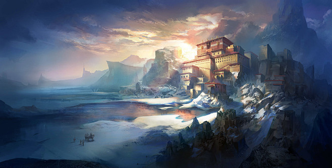 传奇风格魔幻风格背景