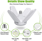 Amazon.com: LED Garage Light, Milecan 60w 6000 lumens Deformable LED Garage Ceiling Light, Garage Lighting E26/E27 6000K Daylight for Garage Basement Warehouse Attic Support E26 Screw Socket (No Motion Detection): Home Improvement
