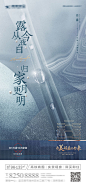 地产白露节气海报