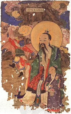 【古画欣赏】一套元清时期的“元始十二仙”神像画【转】_明朝吧_百度贴吧