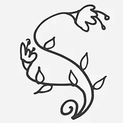 卡通简约黑白插画小清新花朵_新图网 https://ixintu.com 简笔画装饰 黑白简约插画 广告设计 小清新插画 极简黑白图样 扁平化简约黑白样式 花朵