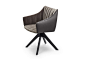 Rubie Armchair Wooden Support Base by Freifrau | STYLEPARK : chairs: Rubie Armchair Wooden Support Base by Freifrau at STYLEPARK