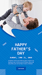 父亲节快乐年轻父子人物海报插图2