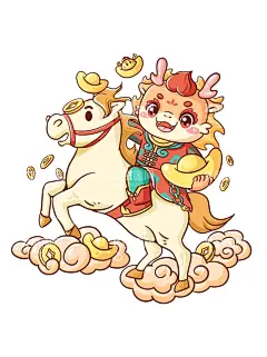 龙年送宝  - 源文件下载【酷图网】敲鼓龙,龙年贴纸,手机壳图案,卡通插画,2024年,龙年贺卡,龙年插画,可爱卡通龙,龙年国潮,龙年手绘,龙年门贴,龙年素材,2024龙年