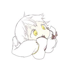 【侵删】#刀剑乱舞#鹤丸国永#插画#手绘#同人#半次元#游戏#萌物#少年# 滚一圈~~~twi@huyu_hi_