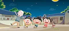 淘宝中秋节,卡通手绘,小孩,海报banner,卡通,童趣,手绘图库,png图片,网,图片素材,背景素材,3620366@飞天胖虎