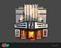 NZA Buildings, Petur Antonsson : These are some of the buildings I did for the game No Zombies Allowed, when I worked at Booyah, inc. NZA was a 2D side-scrolling Town builder, set in the aftermath of the Zombie Apocalypse.