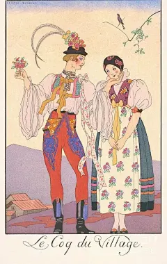 #恋物分享#
George Barbier

他是20世纪初法国伟大的插画家之一，
以描绘巴黎时装的装饰画而闻名，
同时还涉猎戏剧、电影、芭蕾舞的服饰设计。
...展开全文c