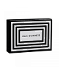 Lulu Guinness Black Crosshatched Leather Zip Pouch - Lyst