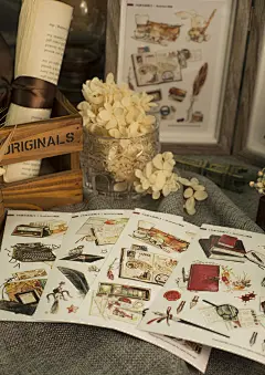 【现货】柠檬树 和纸贴纸 私家文房具2 百搭拼贴手帐贴纸-淘宝网