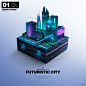 Futuristic City | Community Microworlds 01 | Foundation : This particular Microworld is a 1/1 special edition made by the talented digital artist PhaseRunner. (@phaserunner). ''Futuristic City'' is the first installmen…