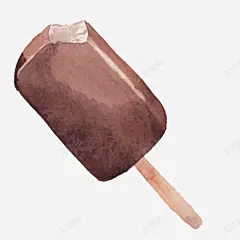 巧克力雪糕矢量图高清素材 卡通 巧克力雪糕 手绘 水彩画 矢量图 免抠png 设计图片 免费下载