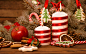 圣诞 General 2560x1600 Christmas candles treats apples