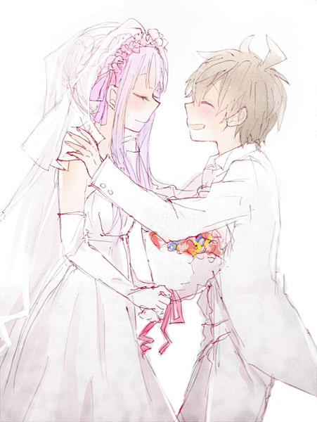动漫の婚纱