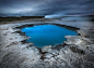 Blue hole in Hveravellir, Iceland by Roberto Iván Cano