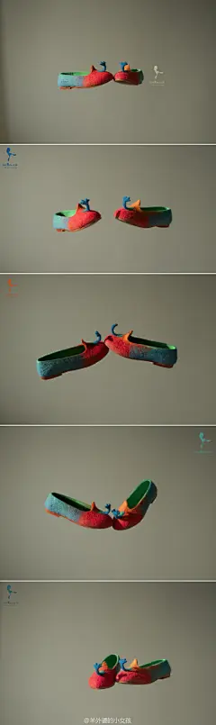 #恋爱中的独角仙#之前看见甲壳虫美丽的颜色，想鞋子的模样和甲壳虫很像，就做了一对花花的独角仙鞋子。35码。不过还不打算出售。@茶Seatory 好像让她被你照哦~
