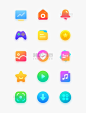 手机通用图标面型彩色电脑APP图标icon