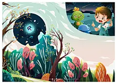 【插画设计】儿童绘本教材-插画作品-商业插画-一杯逗浆-汇漫网(huiman)
