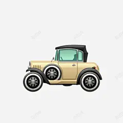 手绘金色小汽车 设计图片 免费下载 页面网页 平面电商 创意素材