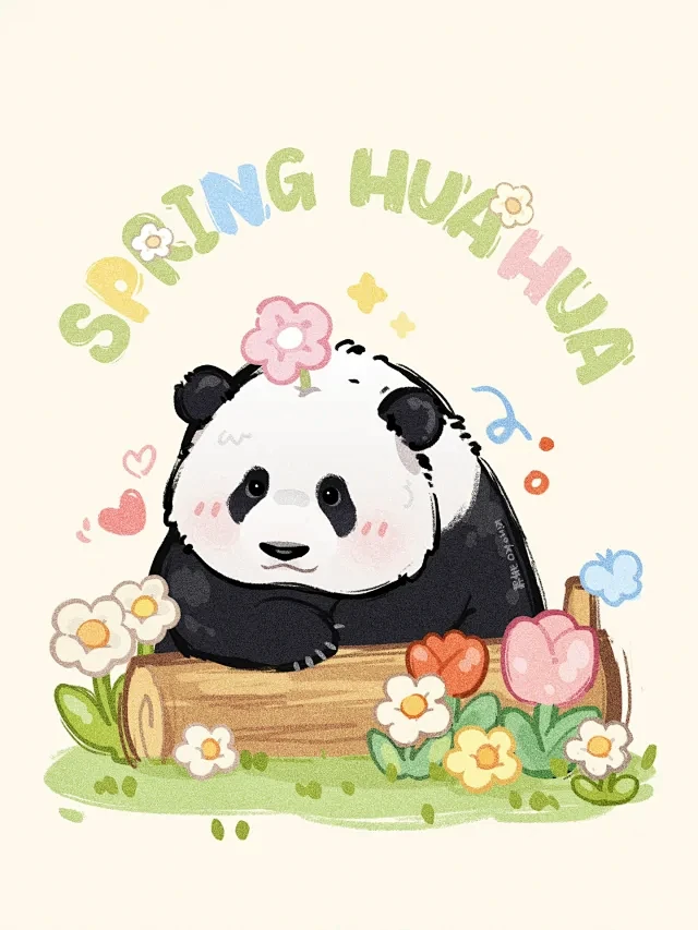 熊猫花花-花瓣网