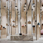 The Forest - Kengo Kuma pop-up at Valextra Store Milan | Yellowtrace #jewelleryshops