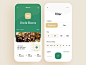 Restaurant Review UI case receipt recipe cost green mobile food rating feedback review restaurant interface ios graphics app icons ux ui cuberto