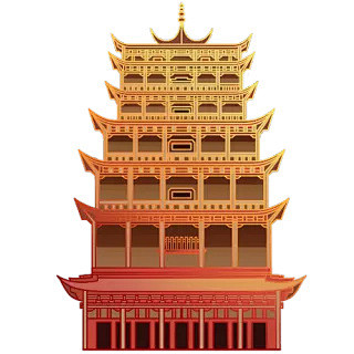 中秋国庆中国风建筑-莫高窟