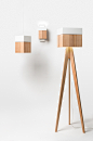 Ripple сollection : Collection of lamps made of natural wood. 