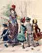 维多利亚时代童装
19世纪/英国/法国/欧洲/童装/服装参考/服饰