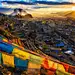 General 2000x1335 nature landscape monastery temple cityscape flag mountains Buddhism sunset clouds Tibet Lhasa