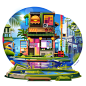 ILLUSTRATION  artwork Digital Art  Drawing  poster Travel lifestyle illustration japan anime