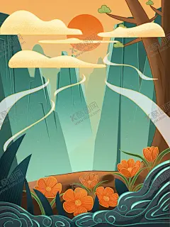 国潮海报背景 【酷图网】国潮海报,国潮插画,插画,插图,山水画,祥云,建筑,山水,虎年,新年,春节,元旦,传统节日,年画,新年背景,虎年背景,山水插画,手绘,手绘山水,国潮,中国风,国潮文化,中国文化,国潮广告,国潮宣传,国潮手绘,国潮创意,国潮来袭,创意中国风,国潮背景,山水风景背景,中国风背景,