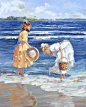 莎莉sally swatland——夏天的记忆.美国油画