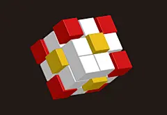矢量空间立体感魔方