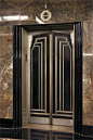 Art Deco Front Doors | ... lobby elevators depict the famous geometrical style of Art Deco: