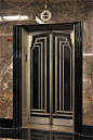 Art Deco Front Doors | ... lobby elevators depict the famous geometrical style of Art Deco: 
