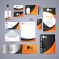 Corporate orange identity design