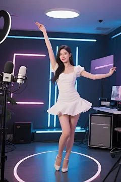 舞蹈才艺主播形象