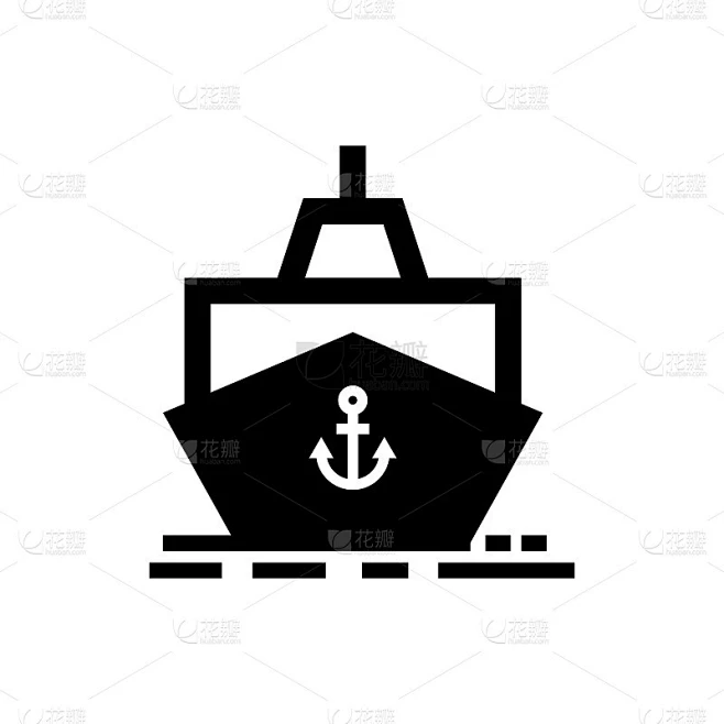 ship icon design vector template素材-花瓣网